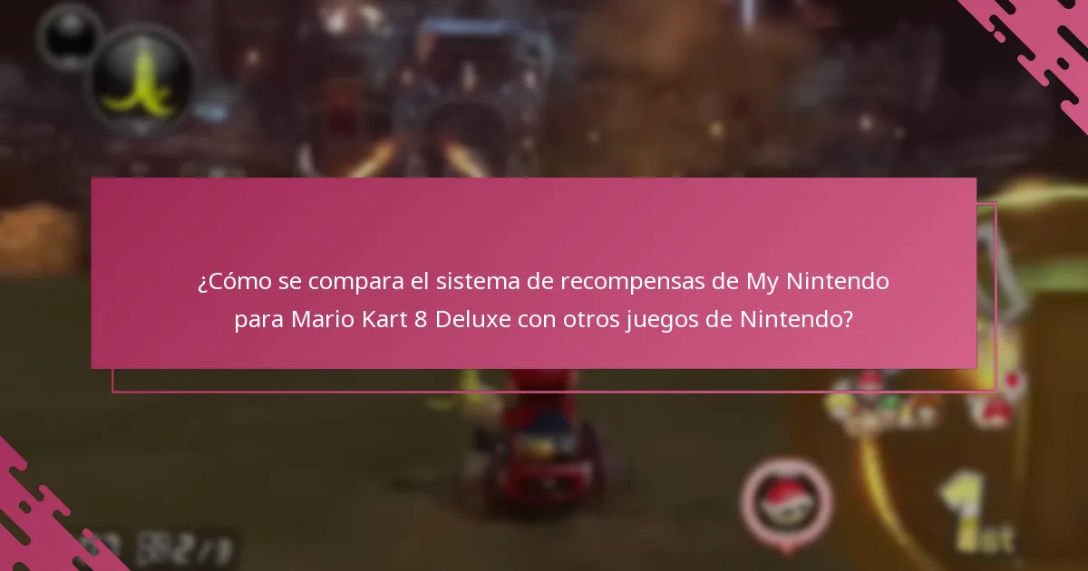 ¿Con qué frecuencia puedo canjear recompensas de My Nintendo por Mario Kart 8 Deluxe?