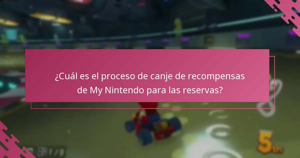 ¿Qué restricciones se aplican a los canjes de recompensas de My Nintendo para reservas?