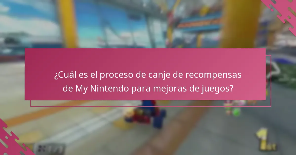 ¿Cuáles son las condiciones para canjear recompensas de My Nintendo?