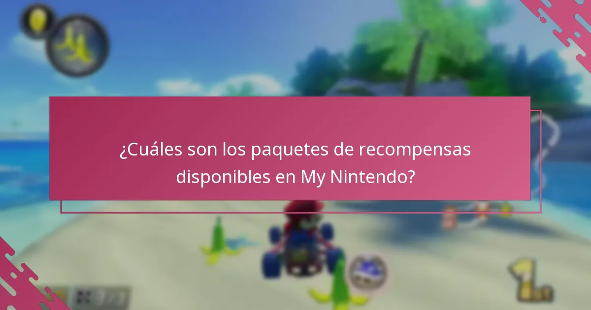 ¿Cómo se comparan los paquetes de recompensas de My Nintendo?
